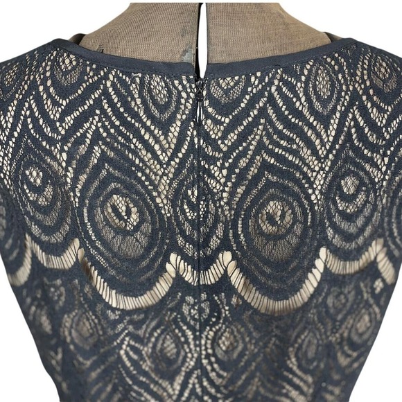 NANETTE LEPORE Womens (8) Black Lace Midi Dress Coquette Cocktail Whimsygoth - Picture 5 of 7